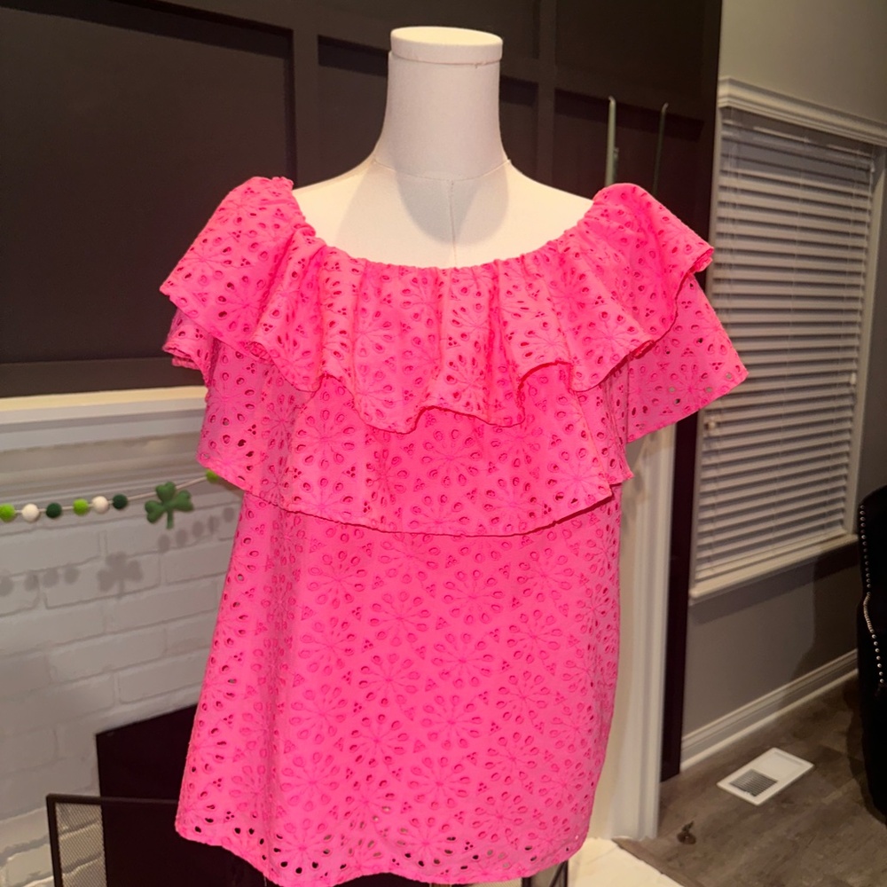 Lilly Pulitzer Ruffle Top - Picture 5 of 7